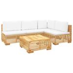 Garten-Lounge-Set 3028565-8 (5-teilig) Braun - Cremeweiß - Weiß