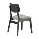 Pack de 2 chaises Susi Noir - Bois manufacturé - Bois massif - 52 x 82 x 49 cm