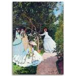 im Monet Frauen Garten REPRODUKTION Bild