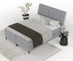 Boxspringbett Merton Grau - Breite: 160 cm - H2