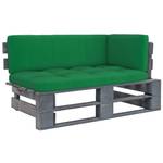 Paletten Ecksofa 3016504-7 Grau - Grün