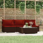 Salon de jardin (lot de 14) 3013629-2 Marron - Rouge - Brun rouge