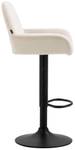 Tabouret de bar Braga Lot de 2 Crème