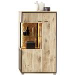 Vitrine Robin 3 mit LED Braun - Holzwerkstoff - 80 x 144 x 40 cm