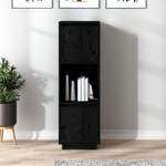 Highboard DE4436 Schwarz - Massivholz - 35 x 117 x 38 cm