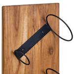 Porte bouteille avec 4 supports - VINO Marron - En partie en bois massif - 25 x 106 x 30 cm