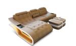 Ecksofa Elegante L Form Ecke davorstehend links - Longchair davorstehend links - Ottomane davorstehend links