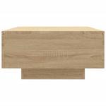 Table basse 3007985 Imitation chêne truffier de sonoma - 60 x 31 x 90 cm