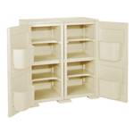 Gartenschrank IN7452 Braun - Kunststoff - 85 x 43 x 79 cm