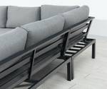 Aluminium Eck Lounge Set MIRO XL Grau - Metall - 240 x 62 x 240 cm