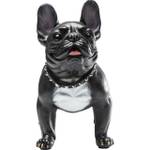 Deko Figur Gangster Dog Schwarz - Kunststoff - Stein - 50 x 40 x 24 cm