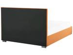 Lit double ROUEN Orange - Largeur : 168 cm