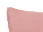 Lit double CHALEIX Doré - Pêche - Rose foncé - Largeur : 148 cm