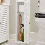 Toilettenrollenhalter BZR49-W Weiß - Holzwerkstoff - 20 x 79 x 19 cm