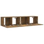 TV-Schrank 2er Set D731 Braun - Holz teilmassiv - 30 x 30 x 60 cm