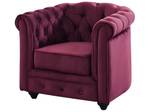 Couchgarnitur CHESTERFIELD 3er-Set Bordeaux