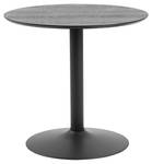 Table basse Ibiz Noir - En partie en bois massif - 80 x 75 x 80 cm