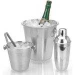 Cocktail Set 4-teilig Silber - Metall - 23 x 22 x 23 cm