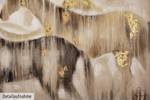 Acrylbild handgemalt Gemeinsam ans Ziel Beige - Braun - Massivholz - Textil - 120 x 60 x 4 cm