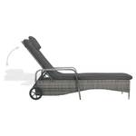 Chaise longue Gris - Métal - 66 x 98 x 198 cm