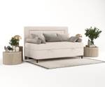 Boxspringbett Demi Beige - H3 - Tiefe: 100 cm