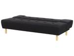 3-Sitzer Sofa ALSTEN Schwarz - Eiche Hell