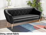 Sofa Gisela (3-Sitzer) Schwarz