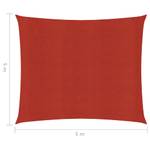 Voile solaire 3006391-6 Rouge - 500 x 500 cm