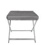 Schemel Doubleks serie Luxury Grau - Metall - 47 x 45 x 47 cm