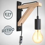 Design-Wandlampe mit und Metall Holz