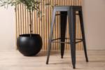 Tabouret de bar Tempe lot de 4 Gris - Métal - 43 x 76 x 43 cm