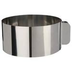 Einstellbarer Backring, Backform Silber - Metall - 16 x 8 x 16 cm