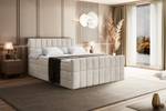 Boxspringbett MIAMI-Z KING Beige - Breite: 120 cm