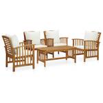 Garten-Lounge-Set (5-teilig) 3004232-4 Weiß