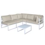 Garten-Sitzgruppe MAUI Beige - Metall - 200 x 159 x 136 cm