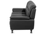 3-Sitzer Sofa LEIRA Schwarz - Silber