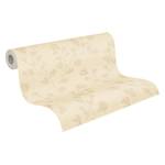 Vliestapete Floral Beige Beige - Grau