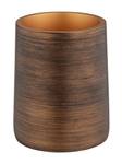 Zahnputzbecher aus Polyresin PALENA Braun - Keramik - 8 x 11 x 8 cm