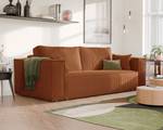 Sofa Bali Orange - Holzwerkstoff - 255 x 59 x 105 cm