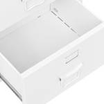 Schreibtisch mit Schubladen V284 Weiß - Metall - 52 x 75 x 105 cm