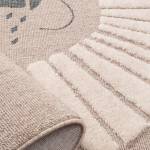 Tapis enfant LIONA ⌀120 beige 120 x 120 cm