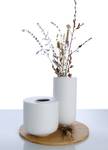 Vase Asmin Weiß - Porzellan - 12 x 25 x 12 cm