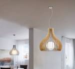 Luminaires suspendus TINDORI Verre / Bois - 1 ampoule - 50 x 150 x 50 cm - Diamètre : 50 cm