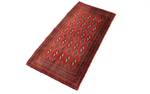 Turkaman - 100x50cm Rot - Naturfaser - 50 x 1 x 100 cm