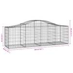 Panier de gabion 3017642-21 (lot de 40) Argenté - Métal - 50 x 80 x 200 cm