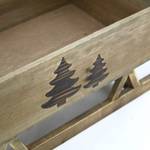 Luge en bois teinté Sapin Bois massif - 58 x 24 x 23 cm