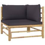 Garten-Lounge-Set (4-teilig) 3009675-5 Grau - Bambus - 65 x 30 x 65 cm