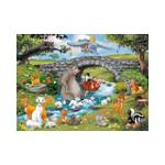 Puzzle Welt der Tiere 100 Teile Papier - 23 x 4 x 34 cm