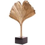 Skulptur GINKGO LEAF Gold