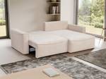 Canapé convertible ASTURIO Beige - Textile - 160 x 76 x 242 cm